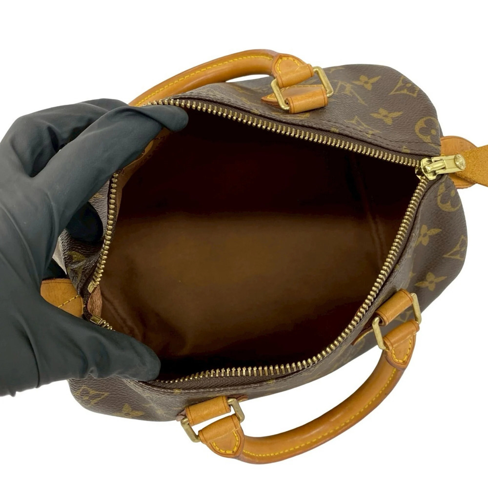 LOUIS VUITTON Brown Monogram Leather Speedy 25 Boston Bag - Picture 9 of 9